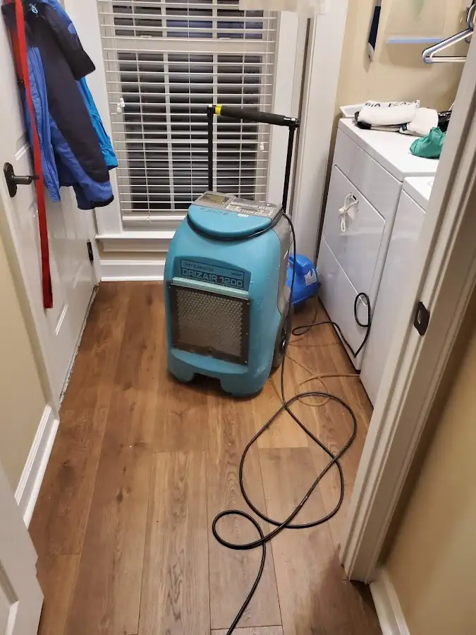 Commercial dehumidifier deployed for Flood Damage Cleanup in Pinson